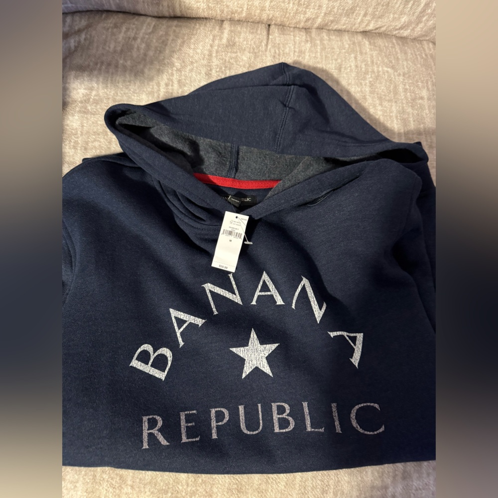 Banana Republic Dark Blue Hoodie with Logo